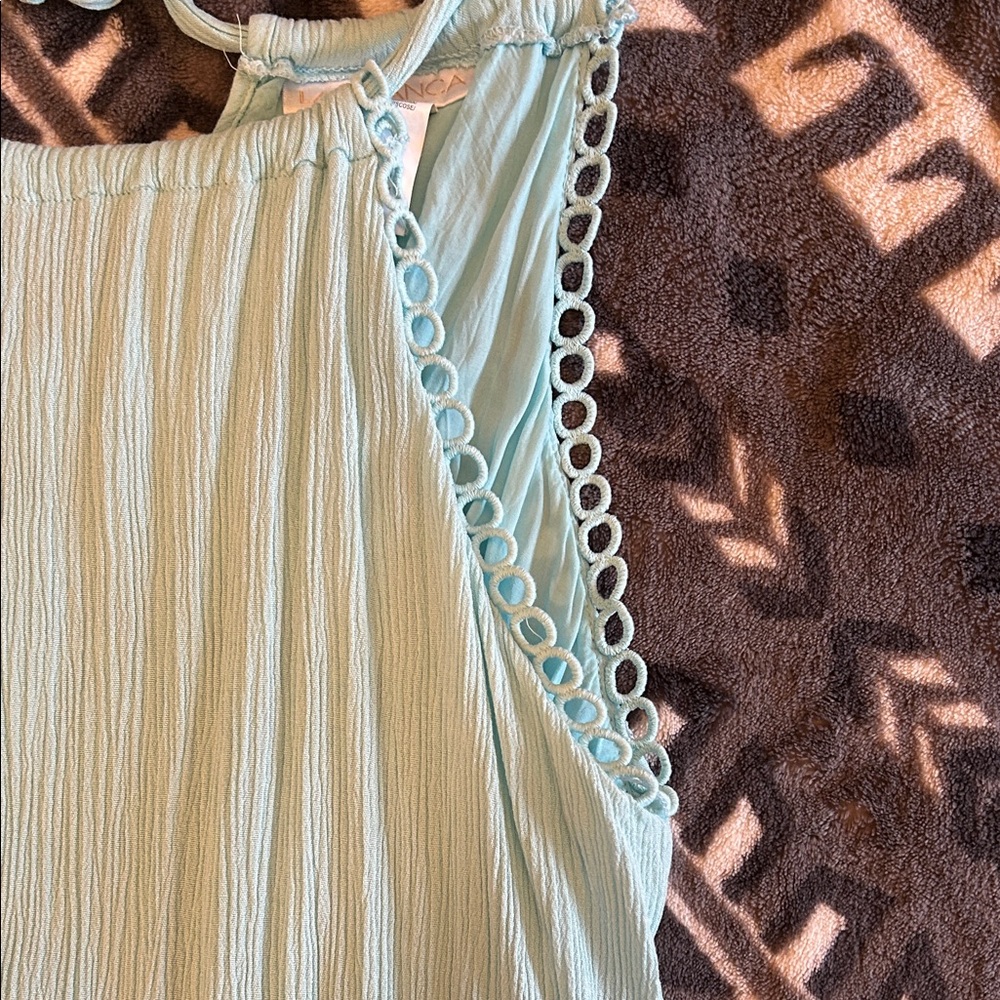La Blanca illusion crinkle cover up dress - Picture 3 of 8